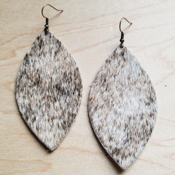 Leather Cowhide Earrings