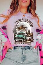 Load image into Gallery viewer, I got a Heart Like a Truck Graphic Tee
