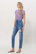 Load image into Gallery viewer, Greta VERVET Distressed Mom Jeans
