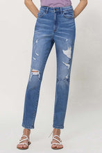 Load image into Gallery viewer, Greta VERVET Distressed Mom Jeans
