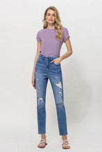 Load image into Gallery viewer, Greta VERVET Distressed Mom Jeans
