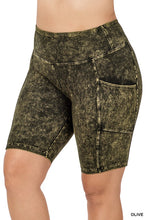 Load image into Gallery viewer, Mineral Wash PLUS Biker Shorts
