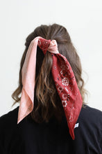 Load image into Gallery viewer, Two Tone Western Floral Bandana
