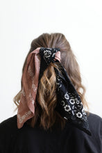 Load image into Gallery viewer, Two Tone Western Floral Bandana
