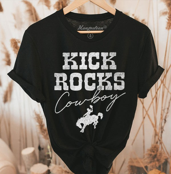 Kick Rocks Cowboy Graphic Top