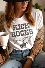 Load image into Gallery viewer, Kick Rocks Cowboy Graphic Top
