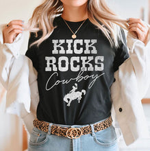 Load image into Gallery viewer, Kick Rocks Cowboy Graphic Top
