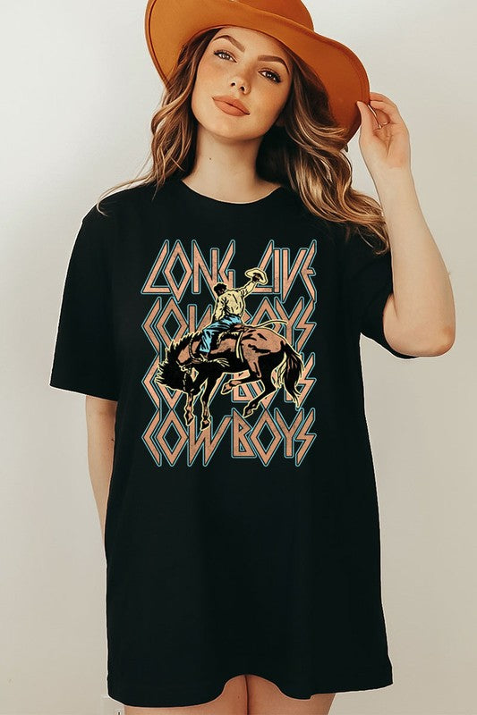 Long Live Cowboys Graphic Top