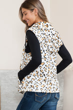 Load image into Gallery viewer, Cheetah Hoodie Vest
