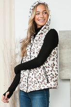 Load image into Gallery viewer, Cheetah Hoodie Vest
