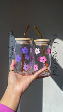 Load image into Gallery viewer, Retro Flower Glass Cup
