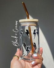 Load image into Gallery viewer, Lightning Glass Cup 16oz
