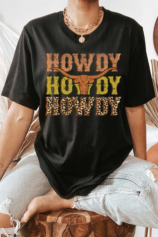 Howdy Skull Graphic Top