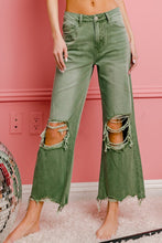 Load image into Gallery viewer, Carly Distressed Wide Leg Pants
