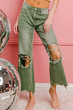 Load image into Gallery viewer, Carly Distressed Wide Leg Pants
