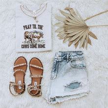 Load image into Gallery viewer, Pray till the Cows Come Home Graphic Tee
