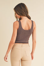 Load image into Gallery viewer, Seamless Reversible Stonewashed Ribbed Tank
