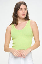 Load image into Gallery viewer, Seamless Reversible Stonewashed Ribbed Tank
