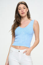 Load image into Gallery viewer, Seamless Reversible Stonewashed Ribbed Tank
