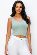 Load image into Gallery viewer, Seamless Reversible Stonewashed Ribbed Tank
