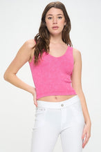 Load image into Gallery viewer, Seamless Reversible Stonewashed Ribbed Tank
