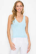 Load image into Gallery viewer, Seamless Reversible Stonewashed Ribbed Tank
