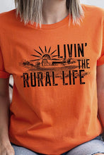 Load image into Gallery viewer, Livin the Rural Life Graphic Tee
