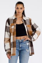 Load image into Gallery viewer, Boyfriend Oversized Soft Flannel Shacket
