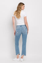 Load image into Gallery viewer, High Rise Distressed Cropped Straight Jeans
