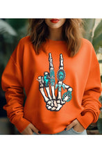 Load image into Gallery viewer, Skeleton Concho Rings Graphic Sweatshirt
