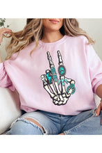 Load image into Gallery viewer, Skeleton Concho Rings Graphic Sweatshirt
