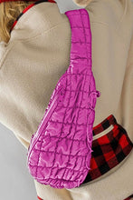 Load image into Gallery viewer, Quilted Drawstring Sling Bag
