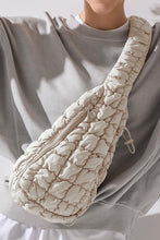 Load image into Gallery viewer, Quilted Drawstring Sling Bag
