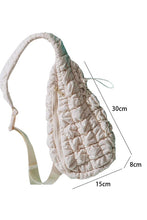 Load image into Gallery viewer, Quilted Drawstring Sling Bag
