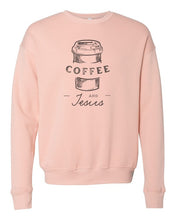 Load image into Gallery viewer, Coffee and Jesus PLUS Sweatshirt
