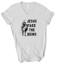 Load image into Gallery viewer, Jesus Take the Reins Tee
