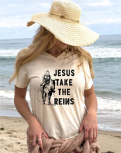 Load image into Gallery viewer, Jesus Take the Reins Tee
