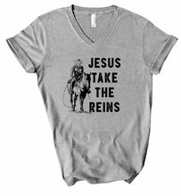 Load image into Gallery viewer, Jesus Take the Reins Tee
