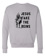 Load image into Gallery viewer, Jesus Take the Reins PLUS Sweatshirt
