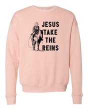 Load image into Gallery viewer, Jesus Take the Reins PLUS Sweatshirt
