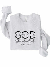 Load image into Gallery viewer, God is Within Her PLUS Sweatshirt
