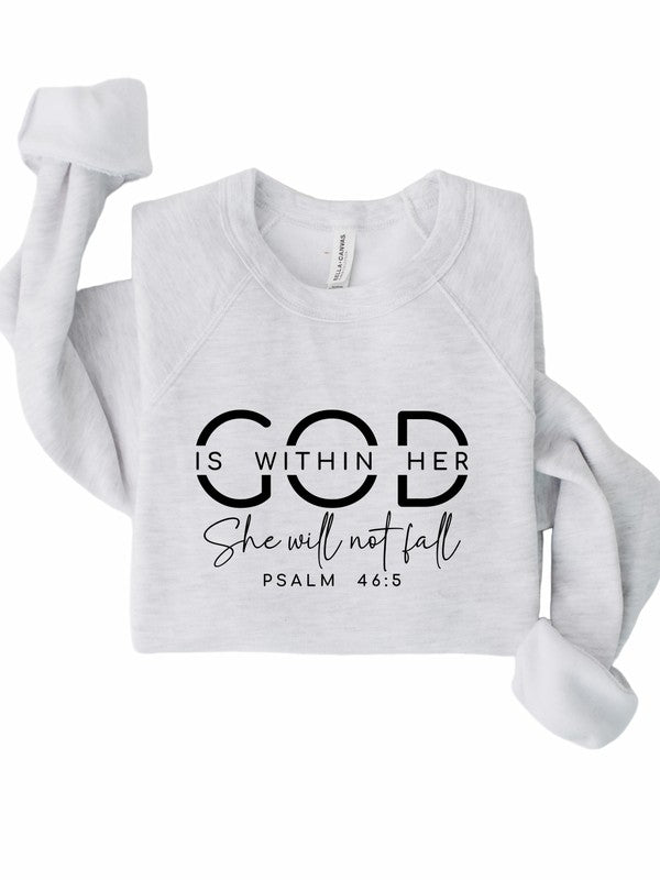 God is Within Her PLUS Sweatshirt