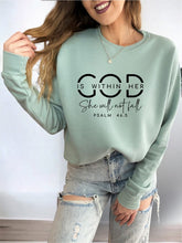 Load image into Gallery viewer, God is Within Her PLUS Sweatshirt
