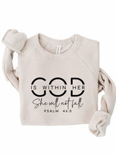 Load image into Gallery viewer, God is Within Her PLUS Sweatshirt
