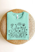 Load image into Gallery viewer, Wildflower Graphic T Shirts
