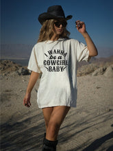 Load image into Gallery viewer, I Wanna Be a Cowgirl Baby Graphic Tee
