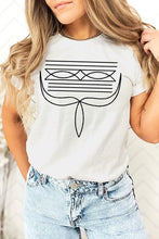 Load image into Gallery viewer, Western Boot Stitch Graphic Tee
