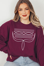 Load image into Gallery viewer, Western Boot Stitch Graphic Sweatshirts
