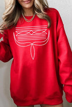 Load image into Gallery viewer, Western Boot Stitch Graphic Sweatshirts
