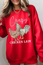 Load image into Gallery viewer, Crazy Chicken Lady Graphic Sweatshirts
